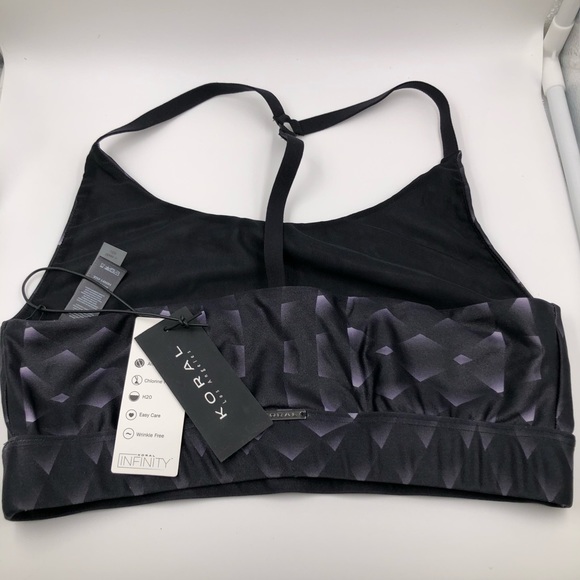 KORAL cyber snake print sports-bra - Picture 2 of 4